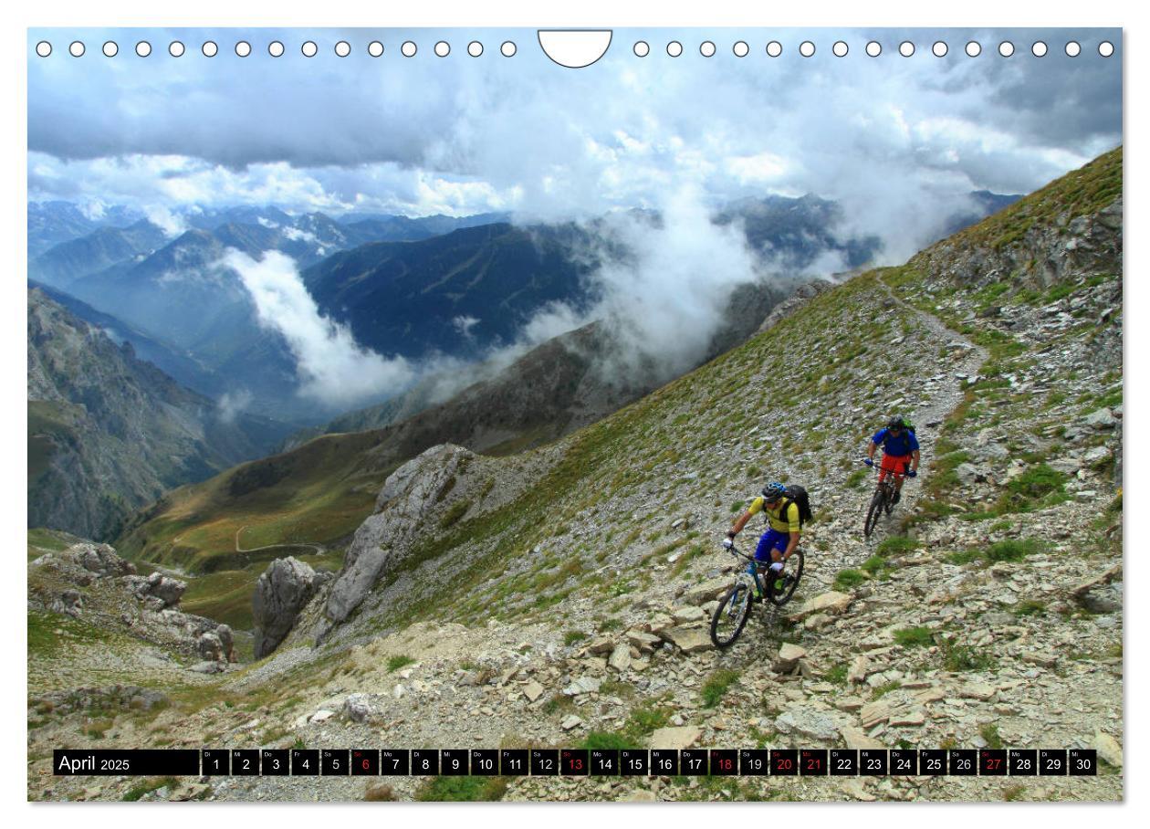 Bild: 9783435354139 | Mountainbike Traumpfade (Wandkalender 2025 DIN A4 quer), CALVENDO...