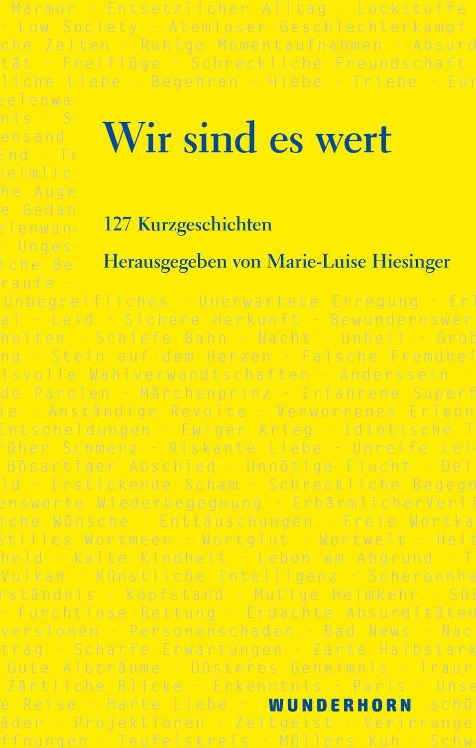 Cover: 9783884236253 | Wir sind es wert | 127 Kurzgeschichten | Buch | 416 S. | Deutsch