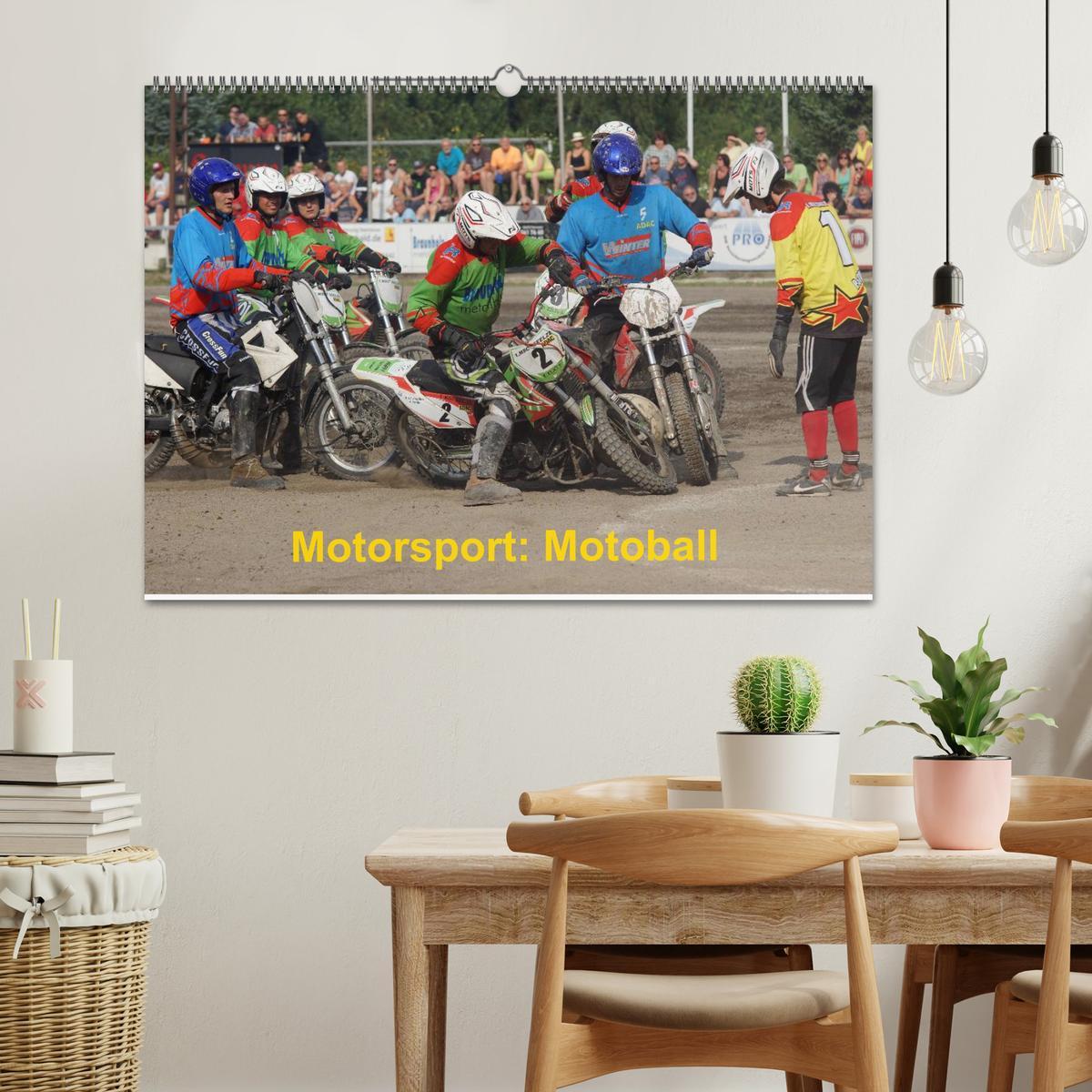 Bild: 9783435674596 | Motorsport: Motoball (Wandkalender 2025 DIN A2 quer), CALVENDO...