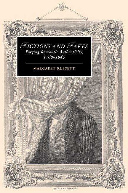 Cover: 9780521123549 | Fictions and Fakes | Forging Romantic Authenticity, 1760 1845 | Buch