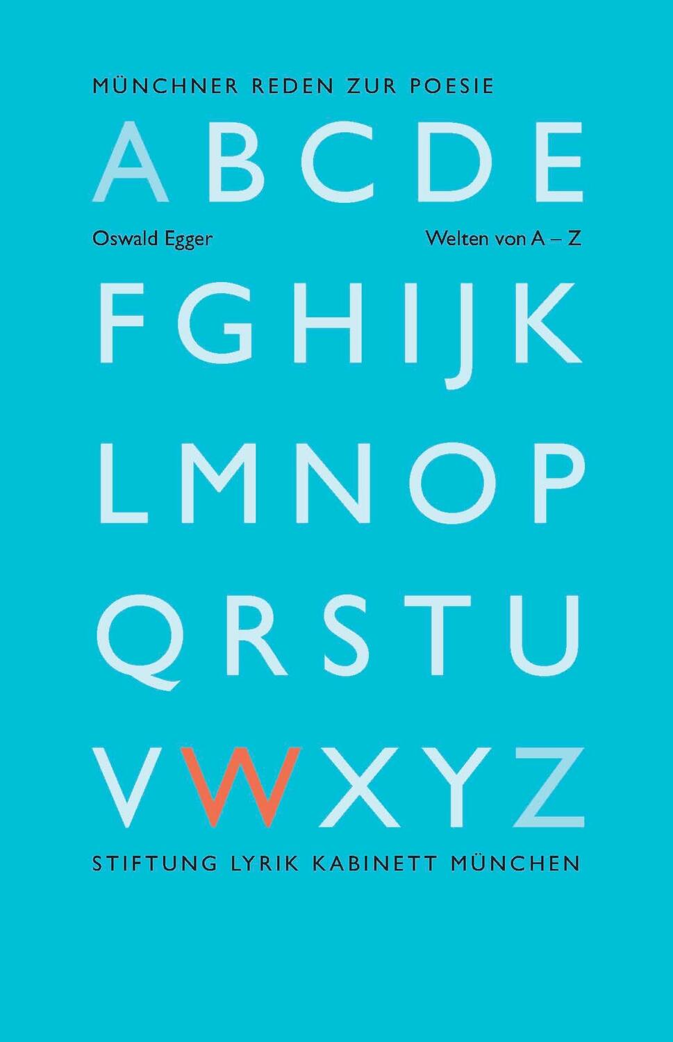 Cover: 9783938776599 | Welten von A - Z | Kleines Vademecum zum poetischen Tun | Oswald Egger