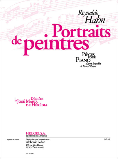 Cover: 9790047183873 | Portraits De Peintres | Reynaldo Hahn | Buch | Éditions Alphonse Leduc