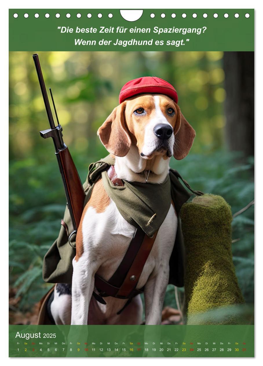 Bild: 9783435967759 | Lustige Jagdhunde mit Jägerlatein (Wandkalender 2025 DIN A4 hoch),...