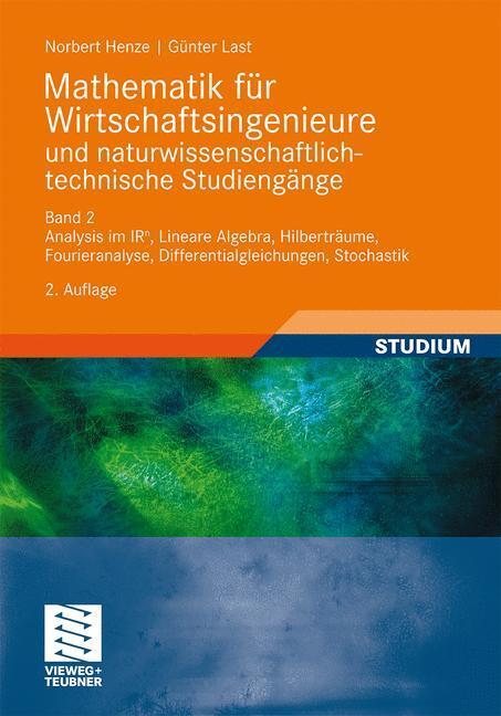 Cover: 9783834814418 | Mathematik für Wirtschaftsingenieure und...