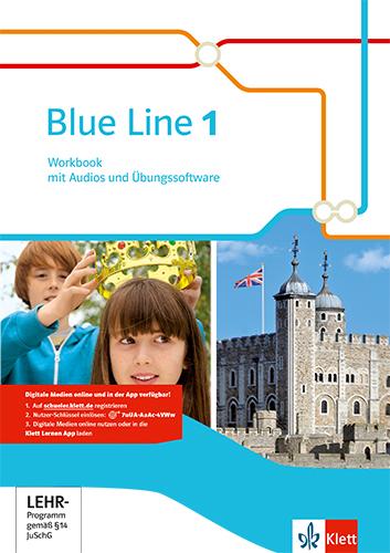 Cover: 9783125478817 | Blue Line 1.Workbook mit Audios und Übungssoftware Klasse 5 | Haß