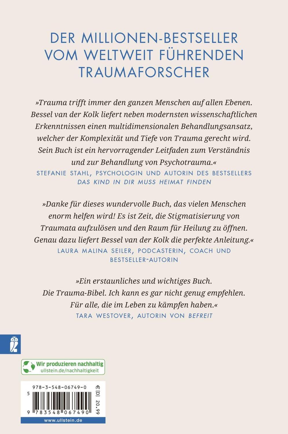 Rückseite: 9783548067490 | Das Trauma in dir | Bessel van der Kolk | Taschenbuch | 656 S. | 2023