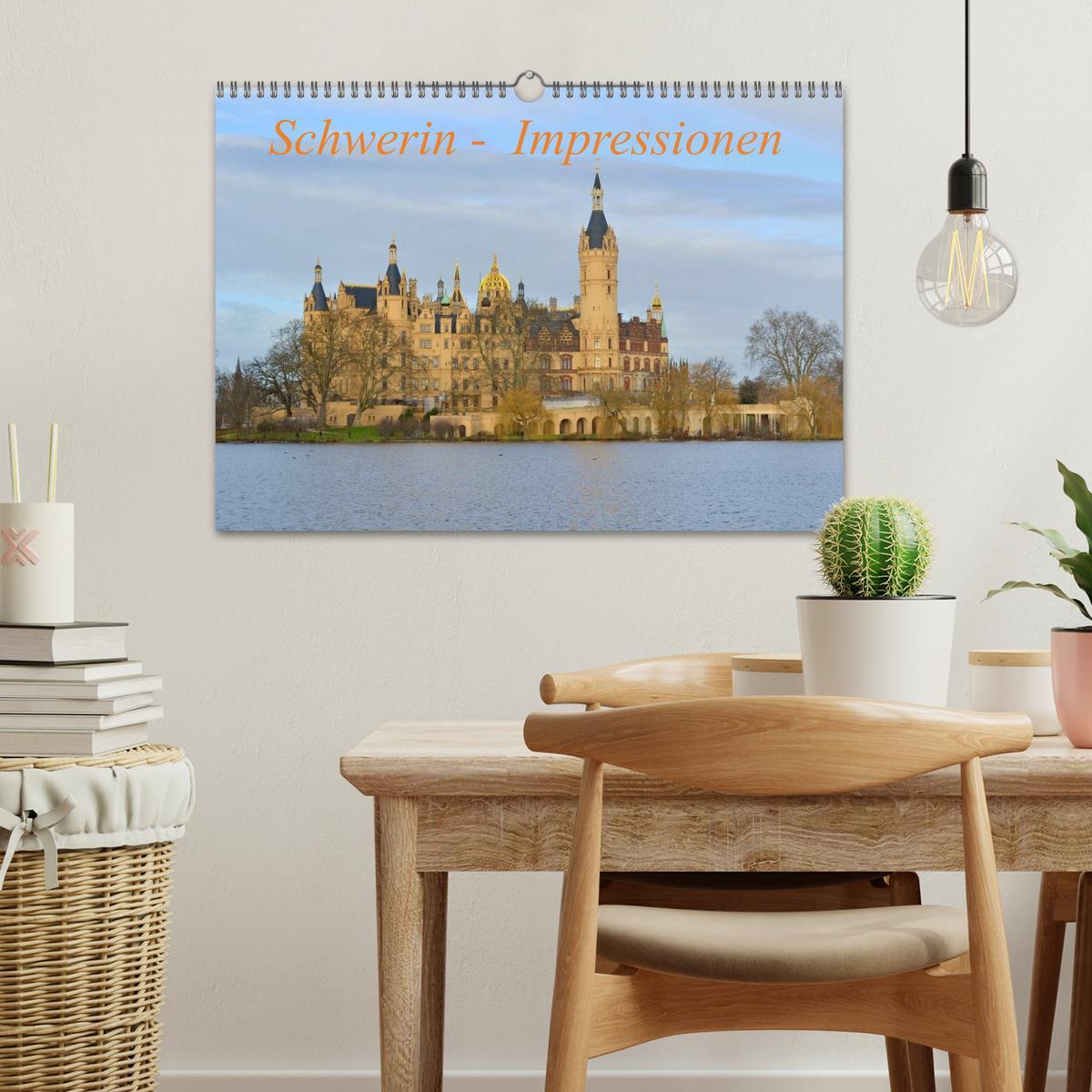 Bild: 9783435708123 | Schwerin - Impressionen (Wandkalender 2025 DIN A3 quer), CALVENDO...