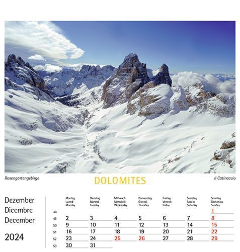 Bild: 9788887531466 | Dolomiten 2024, Postkartenkalender Querformat | Kalender | 2024