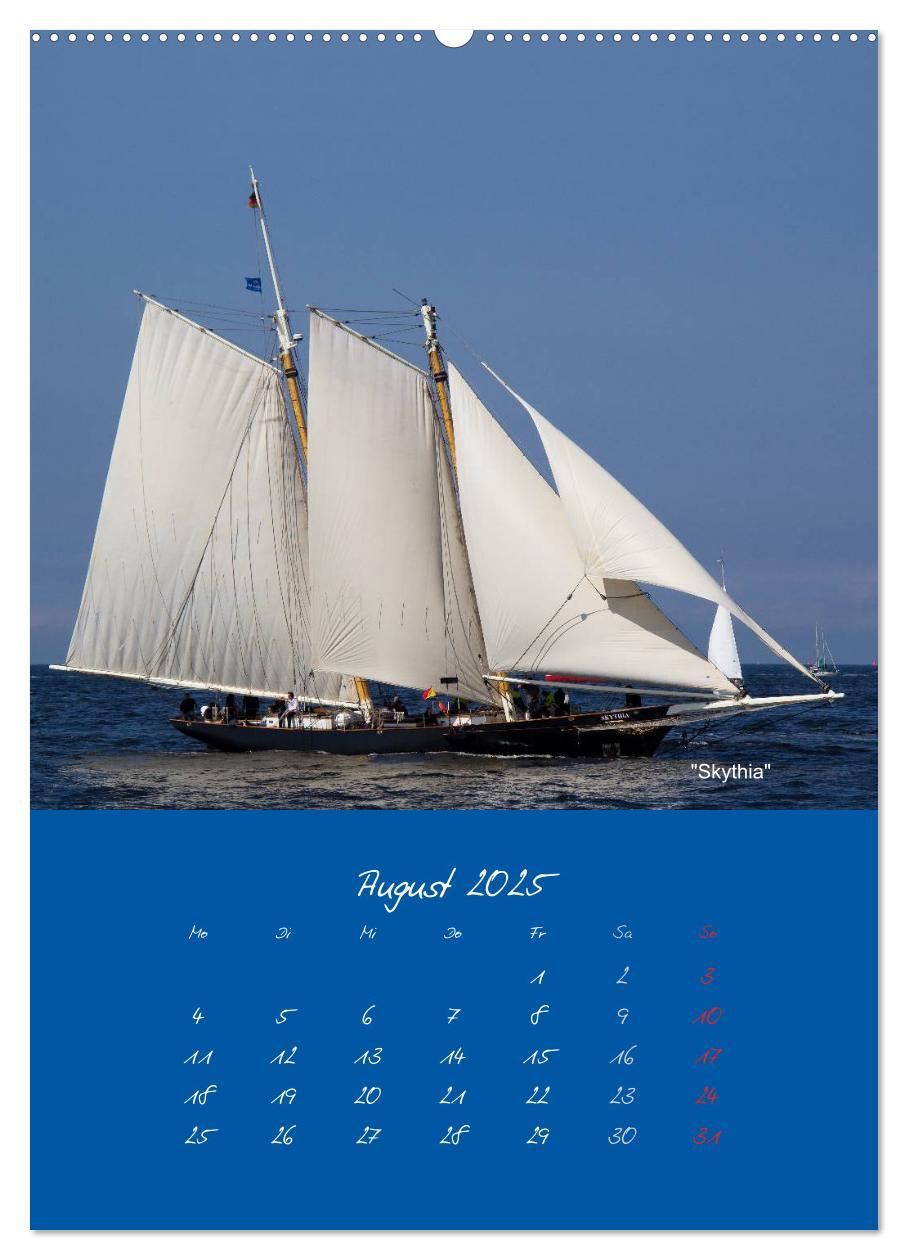 Bild: 9783457063958 | Unter Segeln (Wandkalender 2025 DIN A2 hoch), CALVENDO Monatskalender