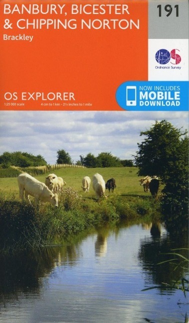 Cover: 9780319243848 | Banbury, Bicester and Chipping Norton | Ordnance Survey | (Land-)Karte