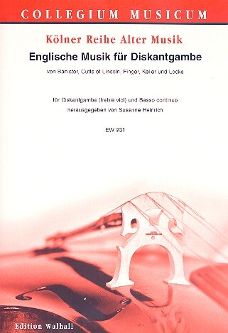 Cover: 9790500709312 | Englische Musik für Diskantgambe und Bc Stimmen (Bc nicht ausgesetzt)