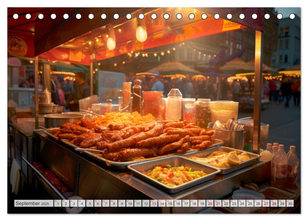 Bild: 9783383860270 | STREET FOOD Genuss International (Tischkalender 2025 DIN A5 quer),...