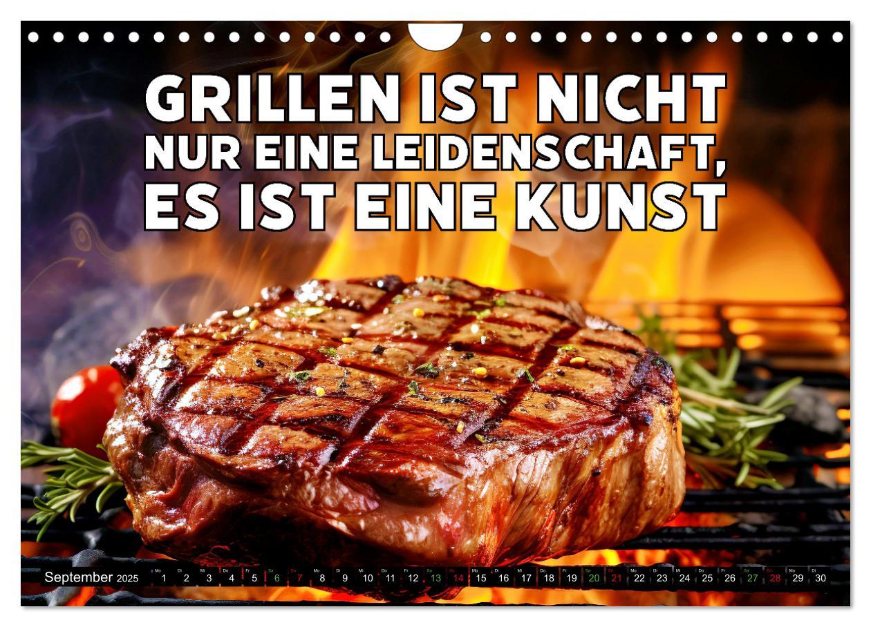 Bild: 9783383763984 | B wie BBQ Impressionen mit Sprüchen (Wandkalender 2025 DIN A4...