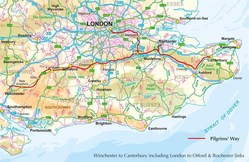 Bild: 9781852847777 | The Pilgrims' Way | To Canterbury from Winchester and London | Hatts