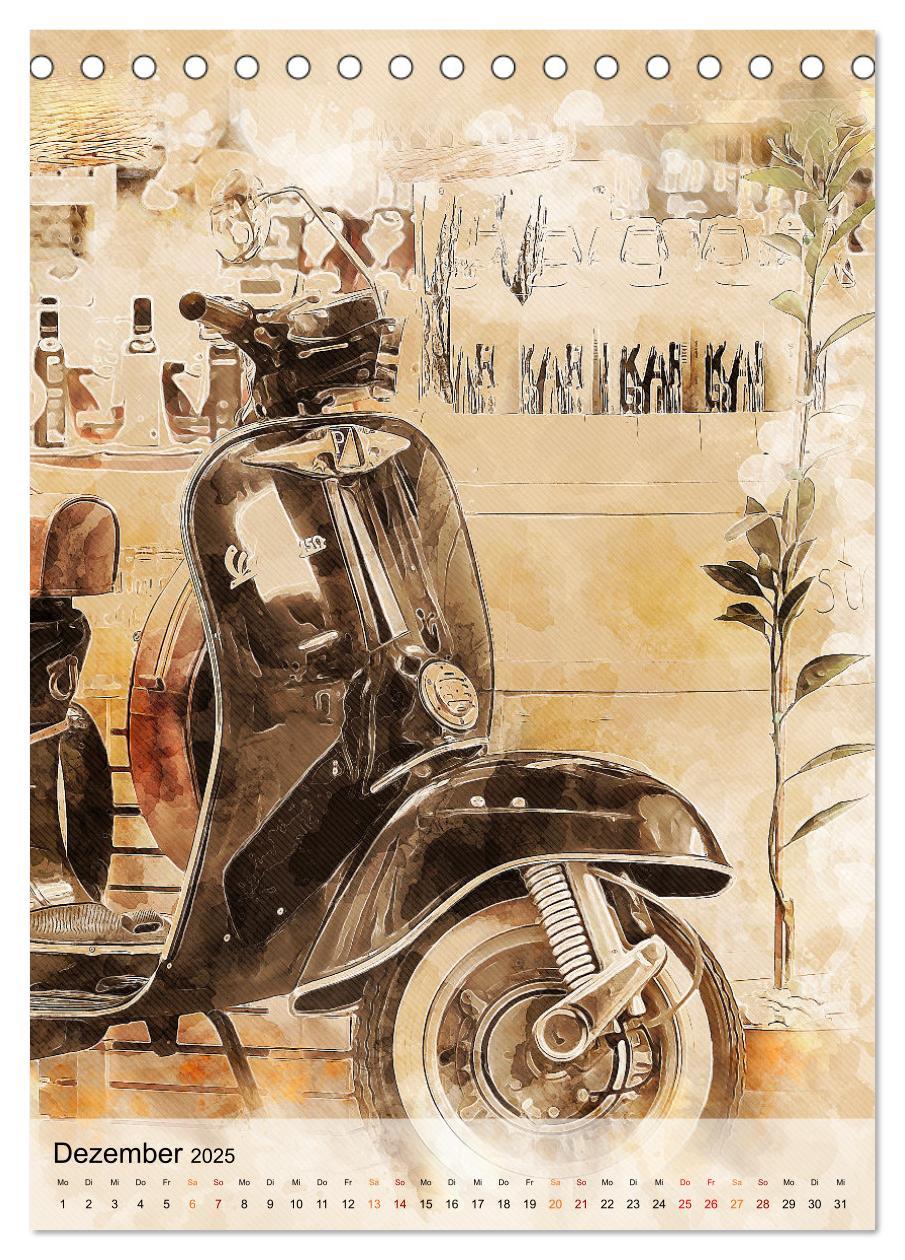 Bild: 9783435930395 | Motorroller - Vespa Galerie (Tischkalender 2025 DIN A5 hoch),...