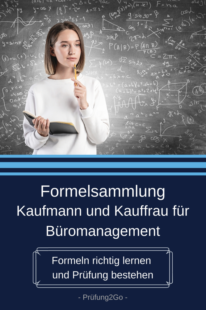 Cover: 9783982123561 | Formelsammlung Kaufmann und Kauffrau für Büromanagement | Prüfung2Go