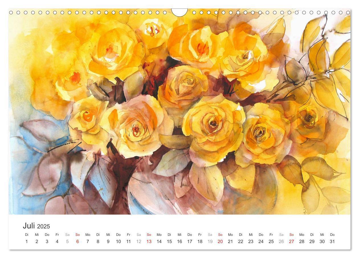 Bild: 9783435544998 | Blütenzauber - Aquarelle von ECKARD FUNCK (Wandkalender 2025 DIN A3...