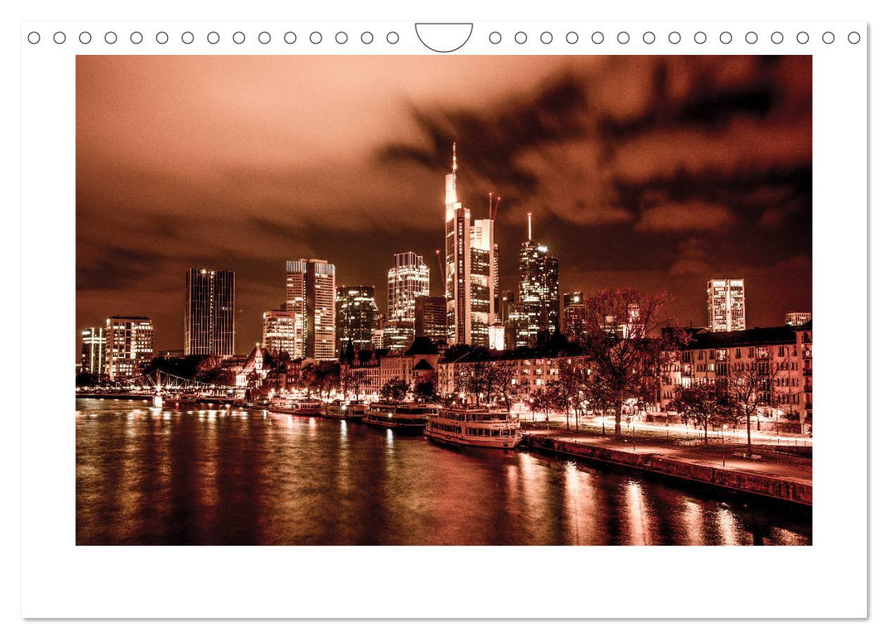 Bild: 9783435273850 | Frankfurt bei Nacht 2025 (Wandkalender 2025 DIN A4 quer), CALVENDO...