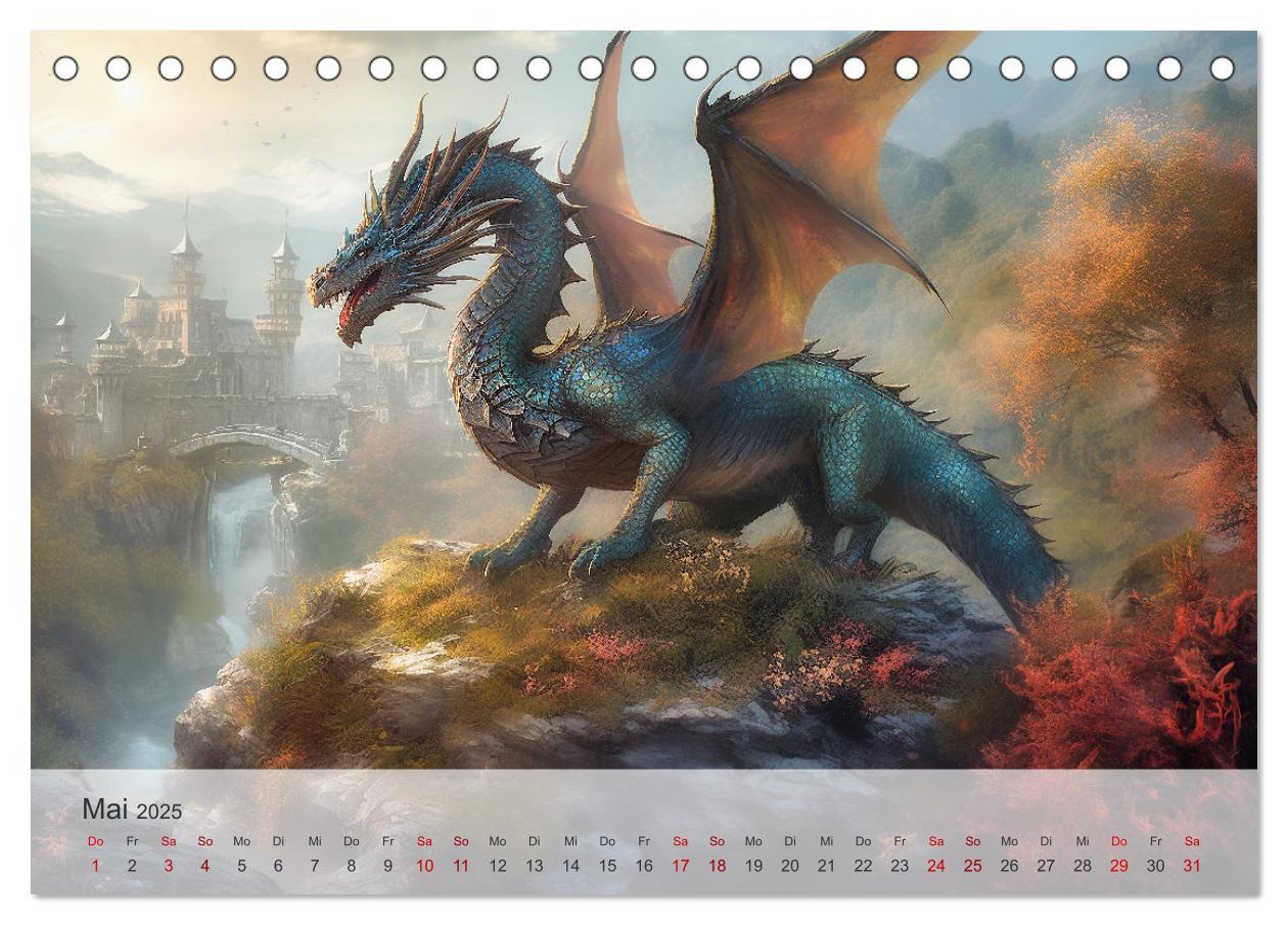 Bild: 9783383839269 | Im Land der schönen Drachen (Tischkalender 2025 DIN A5 quer),...