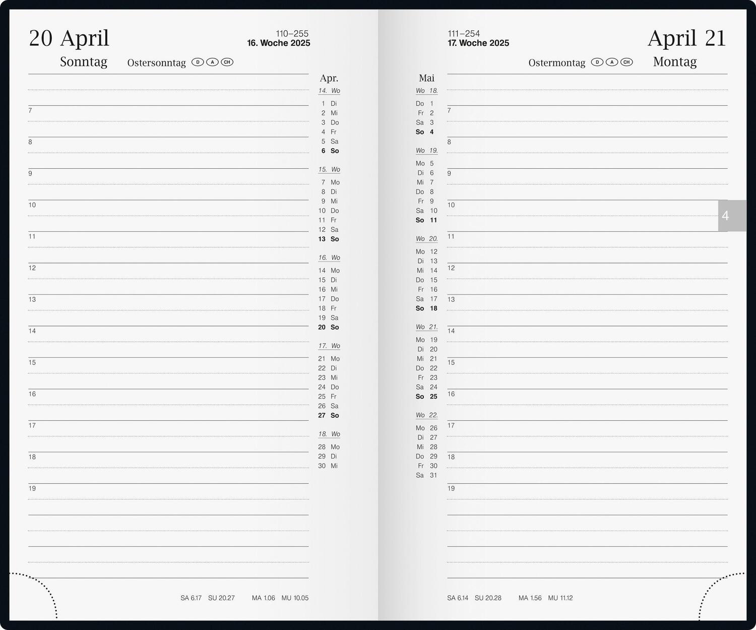 Bild: 4003273785380 | rido/idé 7025012295 Buchkalender Modell reise-merker (2025) 1 Seite...