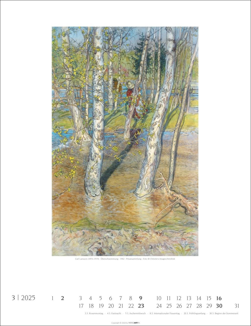 Bild: 9783839901137 | Carl Larsson Kalender 2025 | Larsson Carl | Kalender | Spiralbindung