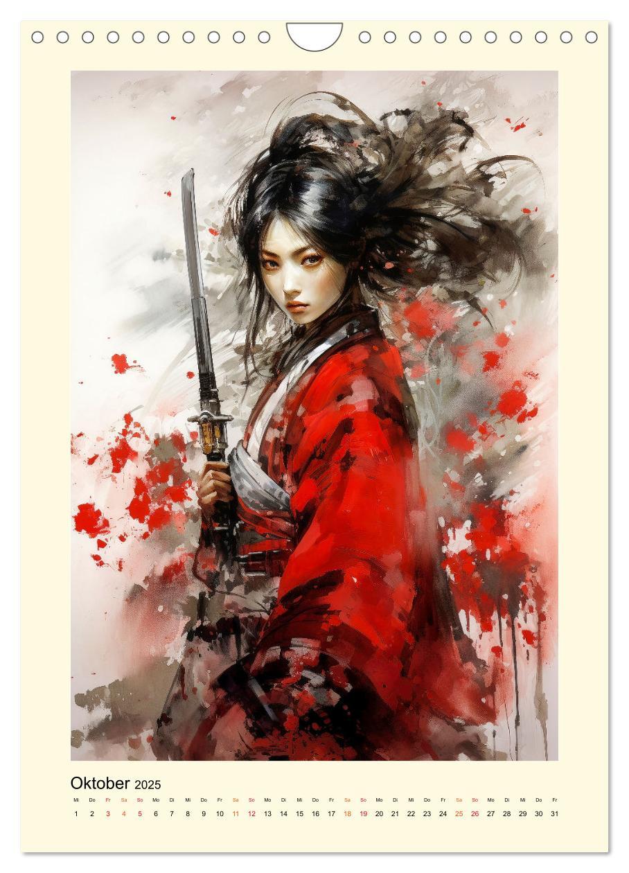 Bild: 9783435844371 | Samurai Amazonen (Wandkalender 2025 DIN A4 hoch), CALVENDO...