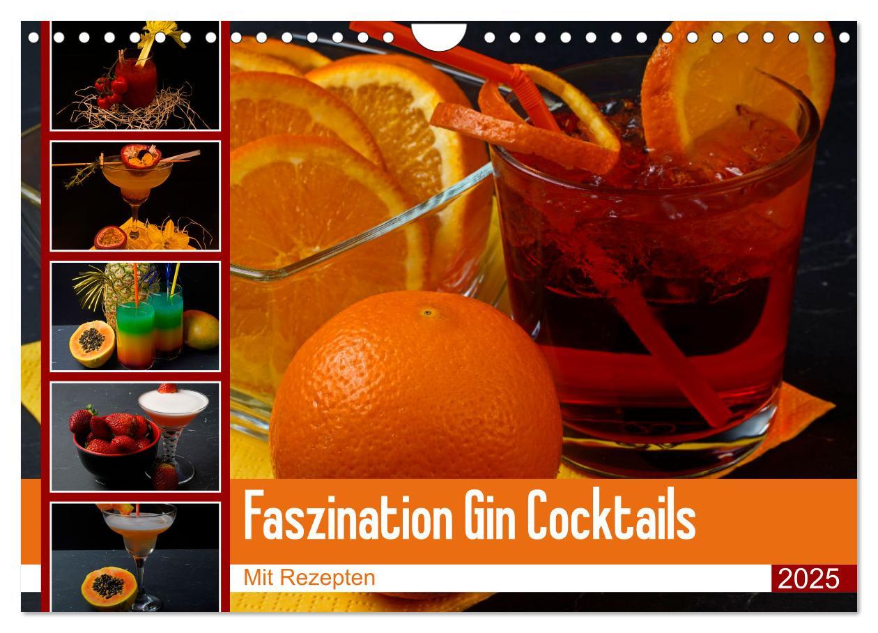 Cover: 9783383999451 | Faszination Gin Cocktails (Wandkalender 2025 DIN A4 quer), CALVENDO...