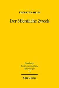 Cover: 9783161618543 | Der öffentliche Zweck | Die Rechtfertigung öffentlicher Unternehmen