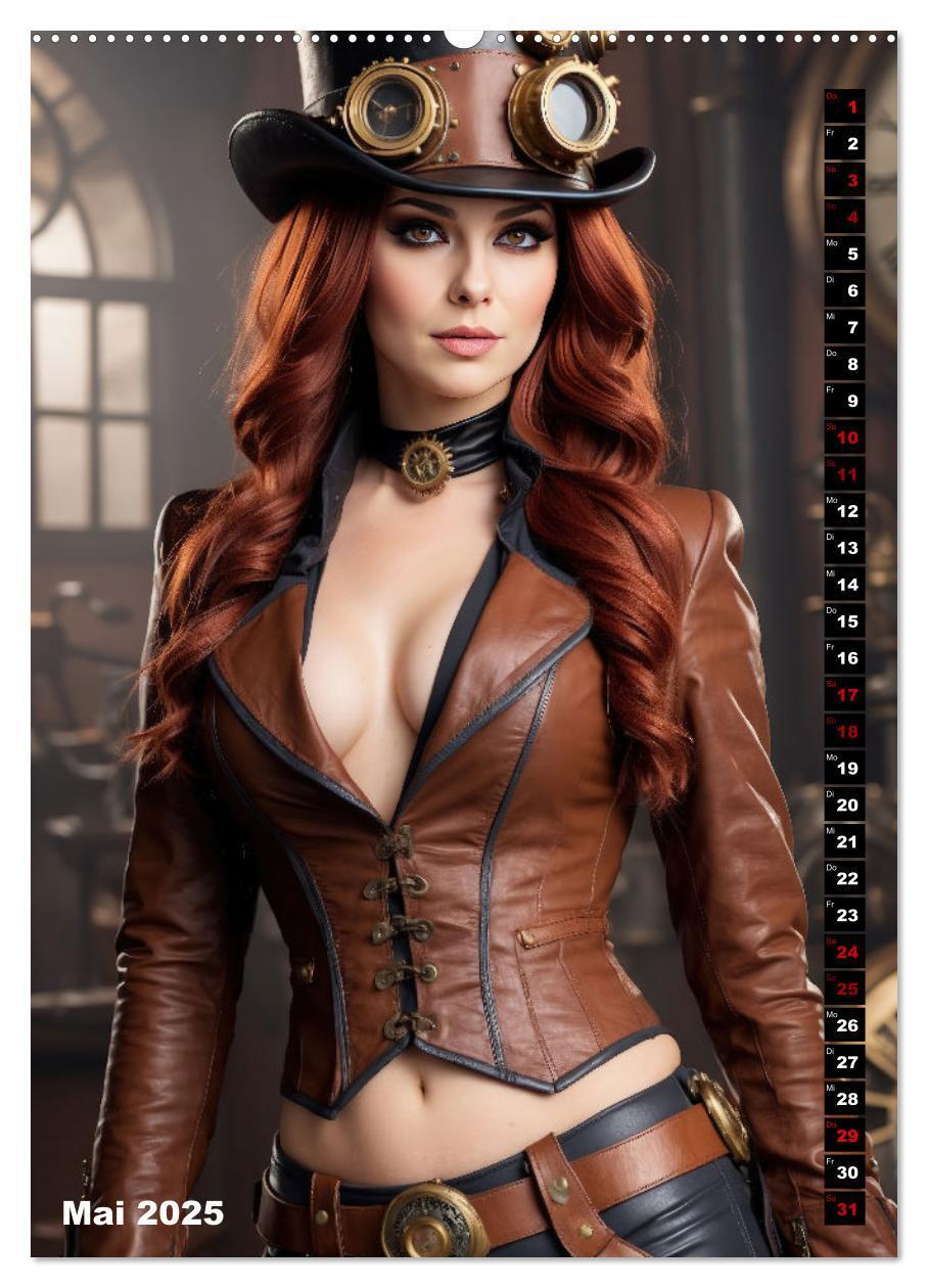 Bild: 9783435845132 | Steampunk Divas (Wandkalender 2025 DIN A2 hoch), CALVENDO...