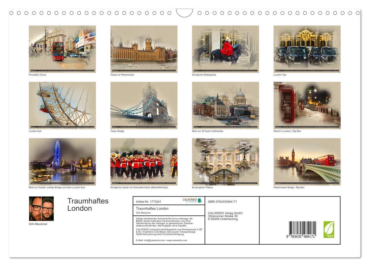 Bild: 9783435484171 | Traumhaftes London (Wandkalender 2025 DIN A3 quer), CALVENDO...