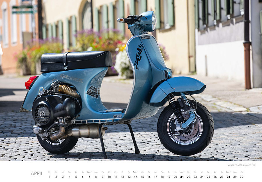 Bild: 9783966646819 | Vespa Kalender 2024 | La Dolce Vita auf zwei Rädern. Roller Kalender