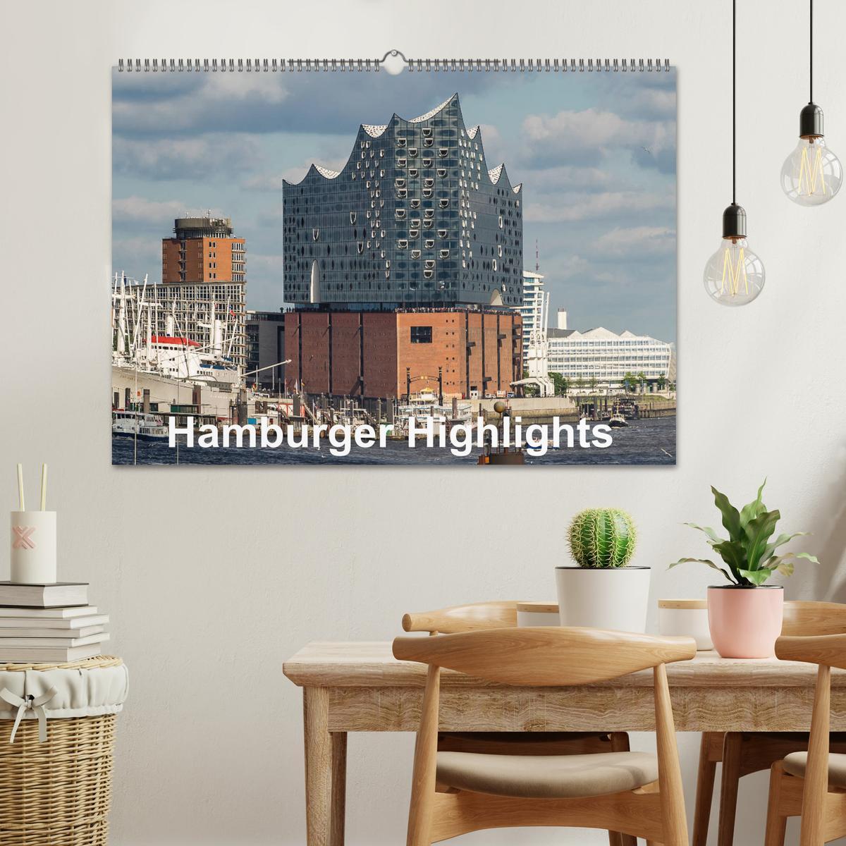 Bild: 9783435217045 | Hamburger Highlights (Wandkalender 2025 DIN A2 quer), CALVENDO...