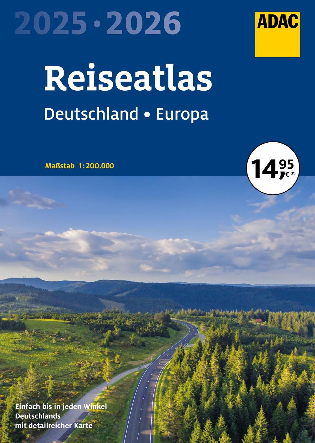 Cover: 9783826423635 | ADAC Reiseatlas 2025/2026 Deutschland 1:200.000, Europa 1:4,5 Mio.