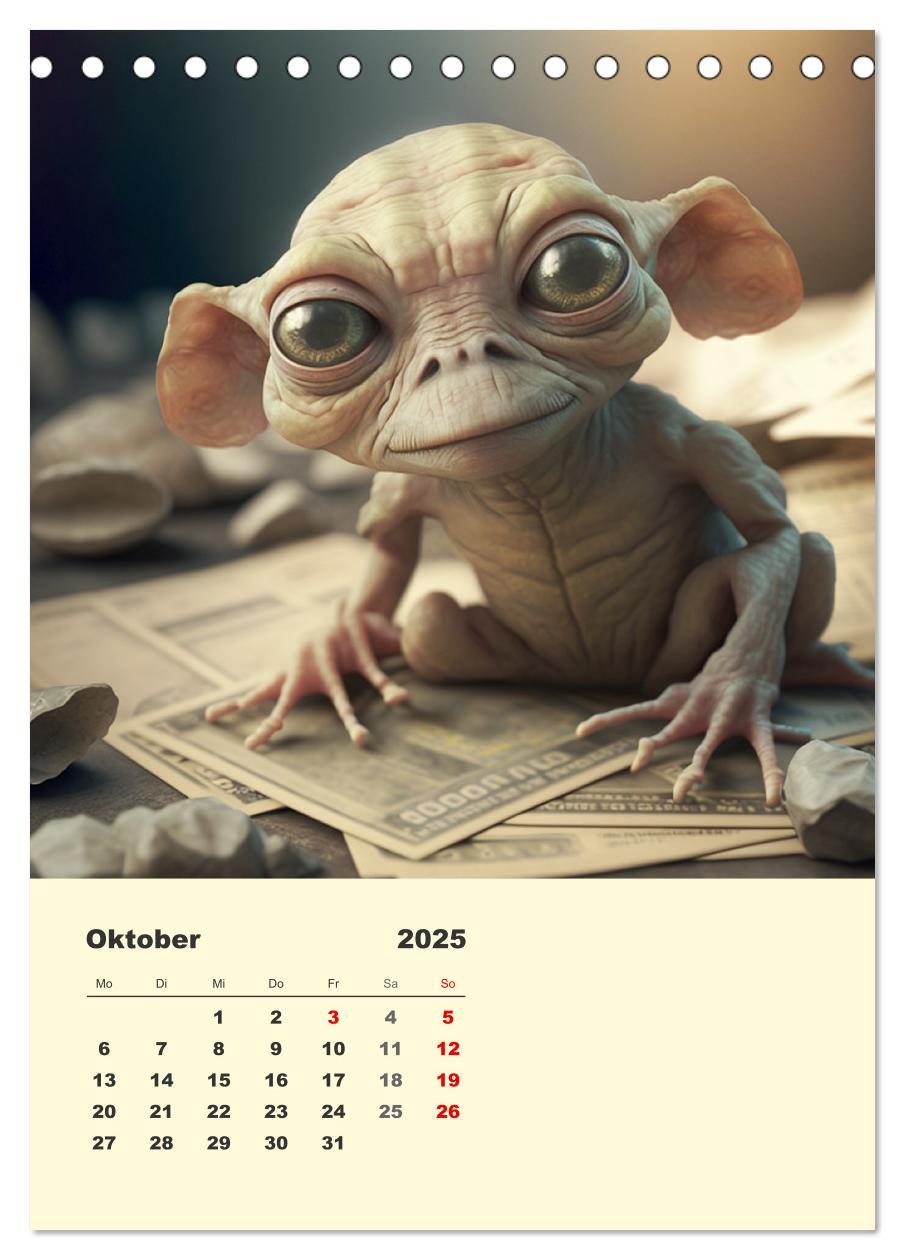 Bild: 9783435876006 | Kleine Gangster. Lustige Monster im Alltag (Tischkalender 2025 DIN...