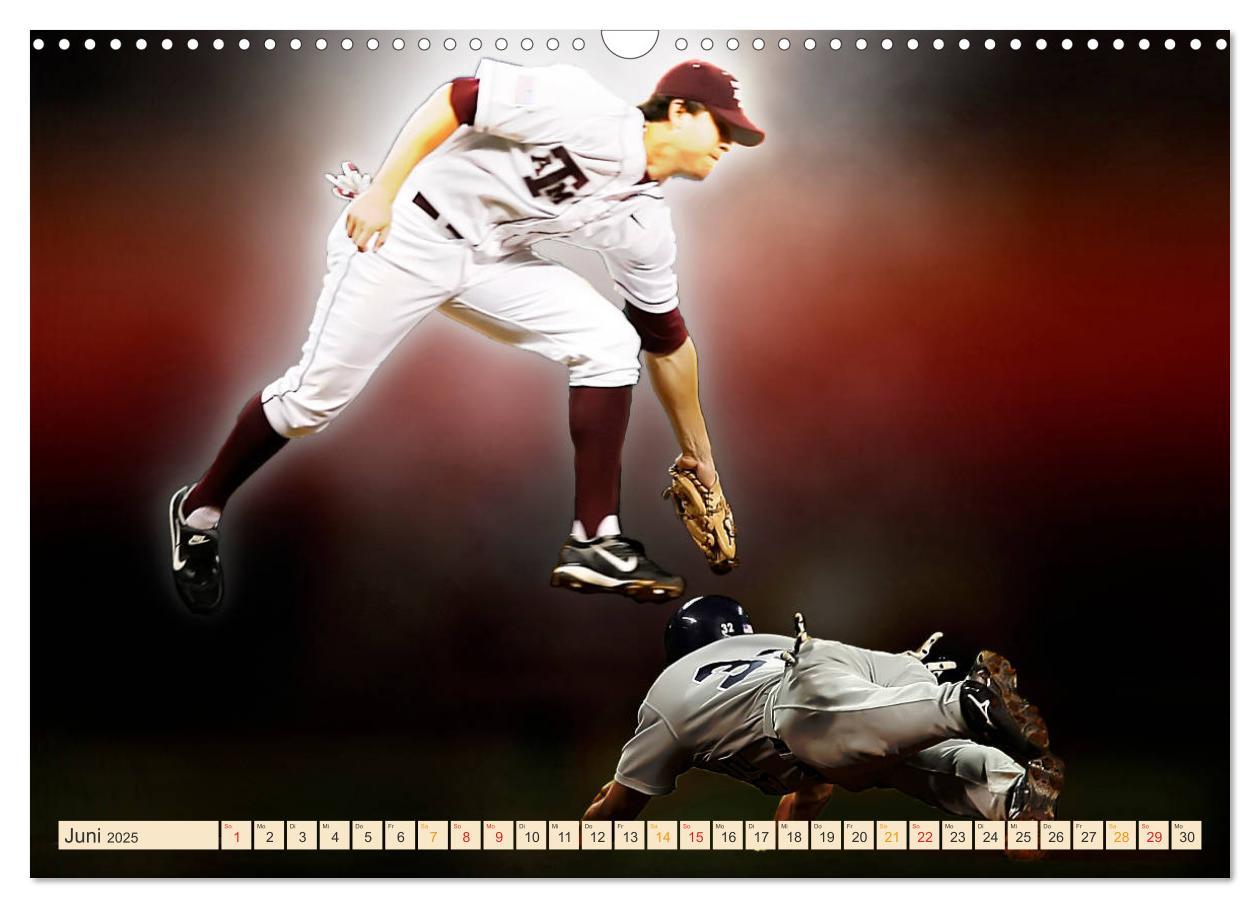 Bild: 9783435365401 | Baseball - Fight (Wandkalender 2025 DIN A3 quer), CALVENDO...