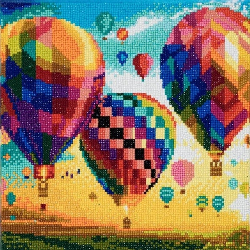 Cover: 5055865473761 | Crystal Art CAK-A46 - Hot Air Balloons Kit, 30x30cm | Englisch | 2024