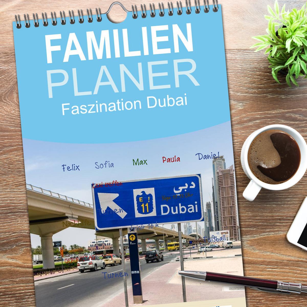 Bild: 9783457110911 | Familienplaner 2025 - Faszination Dubai mit 5 Spalten...