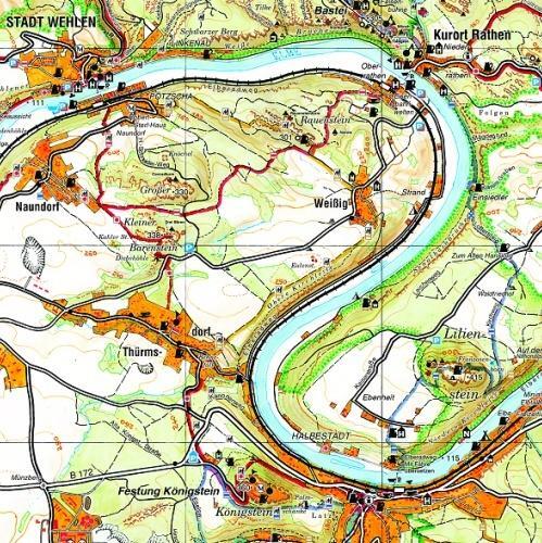 Bild: 9783910181311 | Große Karte der Sächsischen Schweiz 1:30000 | Rolf Böhm | (Land-)Karte