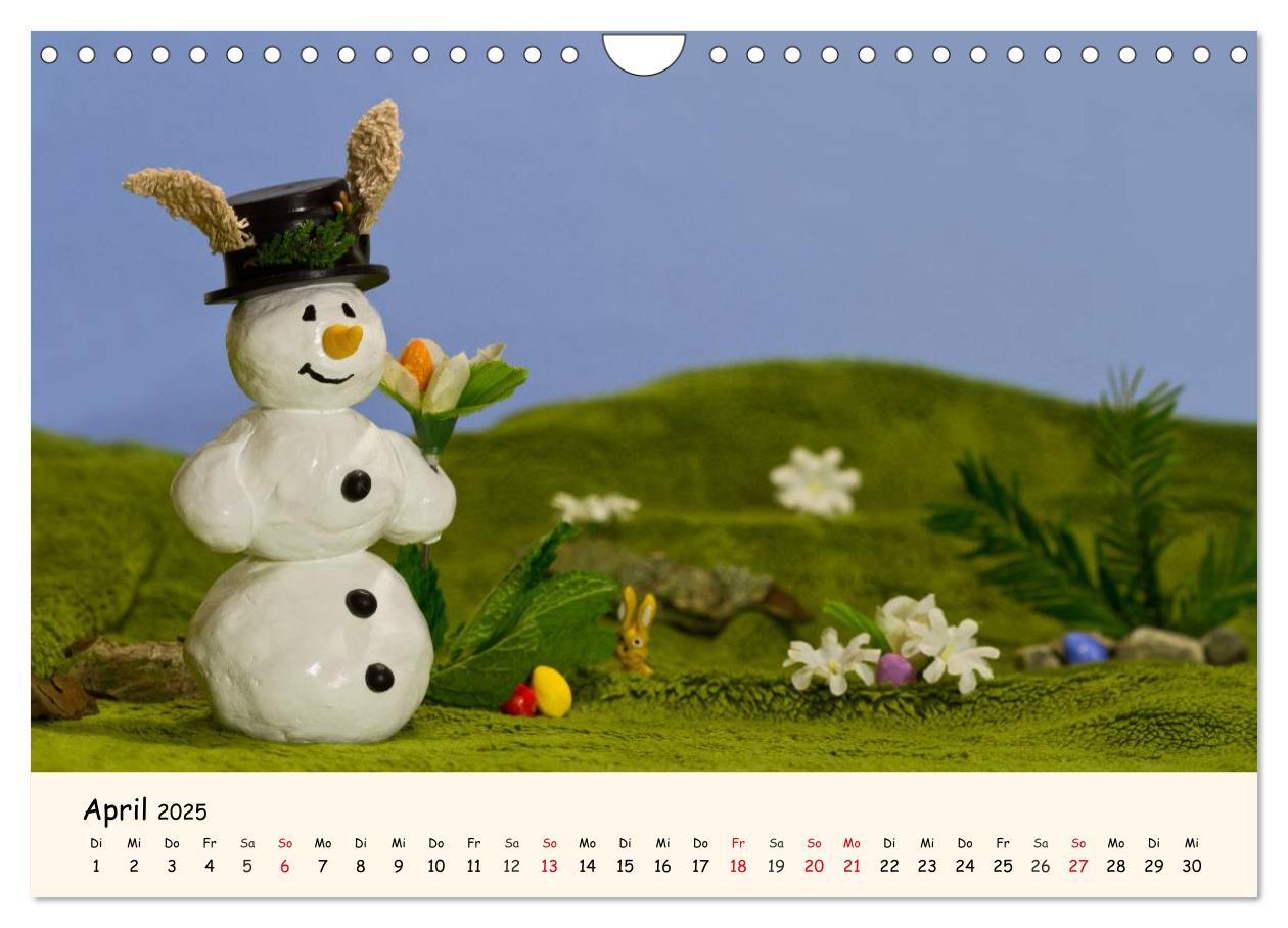 Bild: 9783435812608 | Schneemann des Monats 2025 (Wandkalender 2025 DIN A4 quer),...