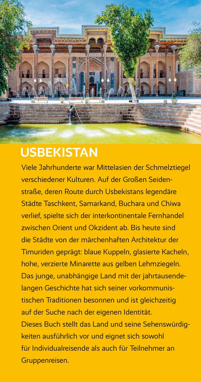 Bild: 9783897946699 | TRESCHER Reiseführer Usbekistan | Bodo Thöns (u. a.) | Taschenbuch