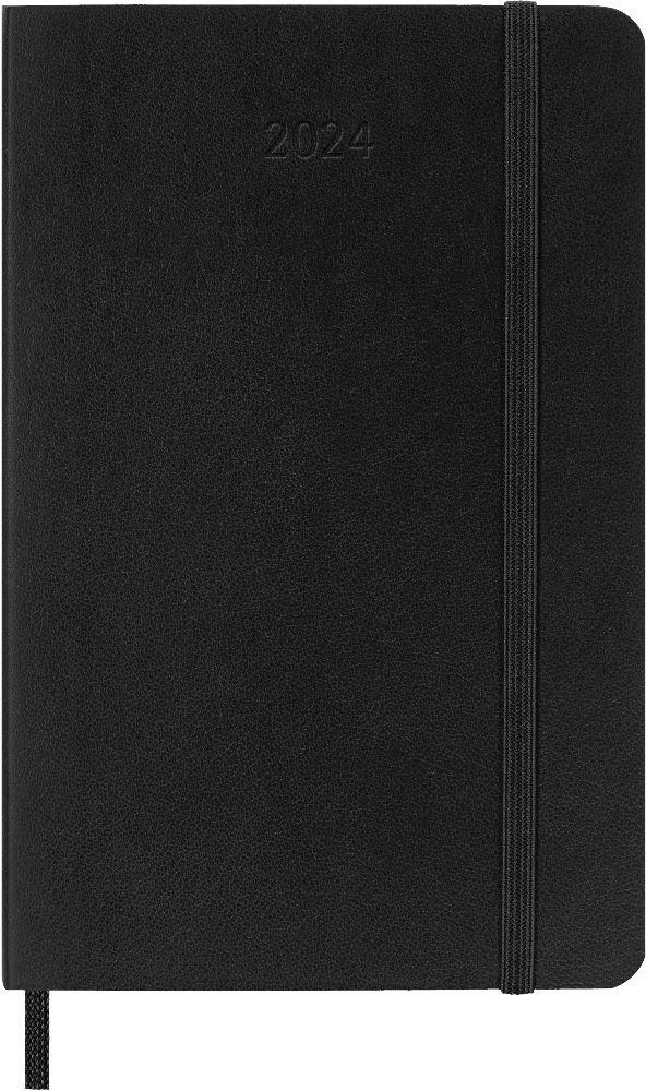 Cover: 8056598856859 | Moleskine 12 Monate Monats Notizkalender 2024, Pocket/A6, Schwarz