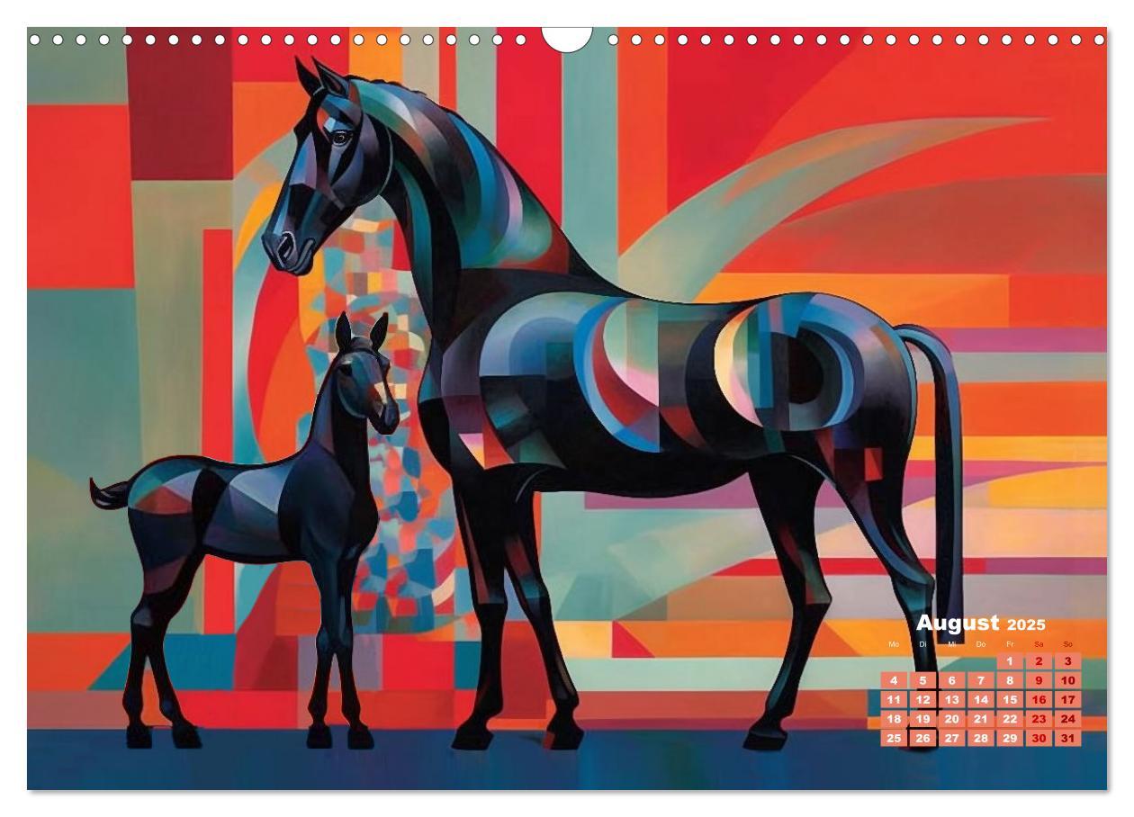 Bild: 9783383899898 | Pferde - Modern Art (Wandkalender 2025 DIN A3 quer), CALVENDO...