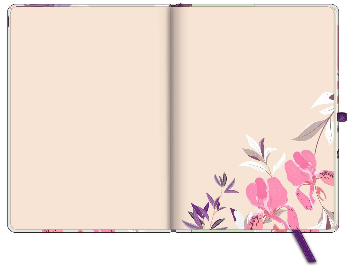 Bild: 4002725981806 | GreenLine Diary Floral 2025 - Buchkalender - Taschenkalender - 16x22