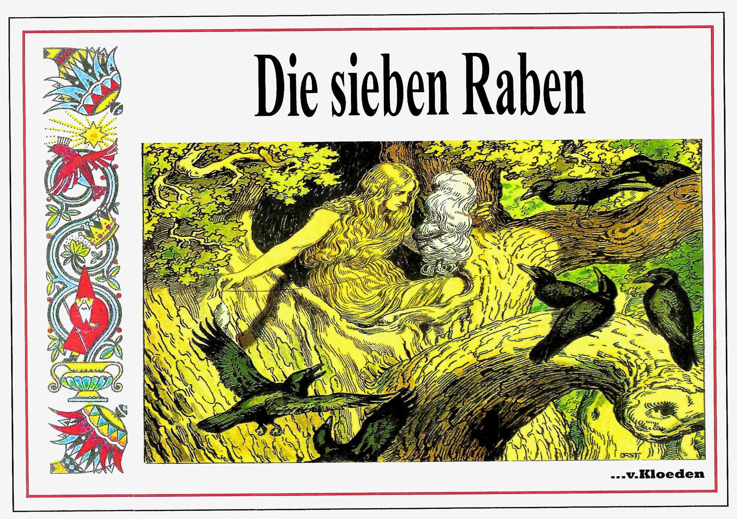 Cover: 9783965240179 | Sieben Raben | Märchenbilderbuch im Jugendstil | Jacob Grimm | Buch