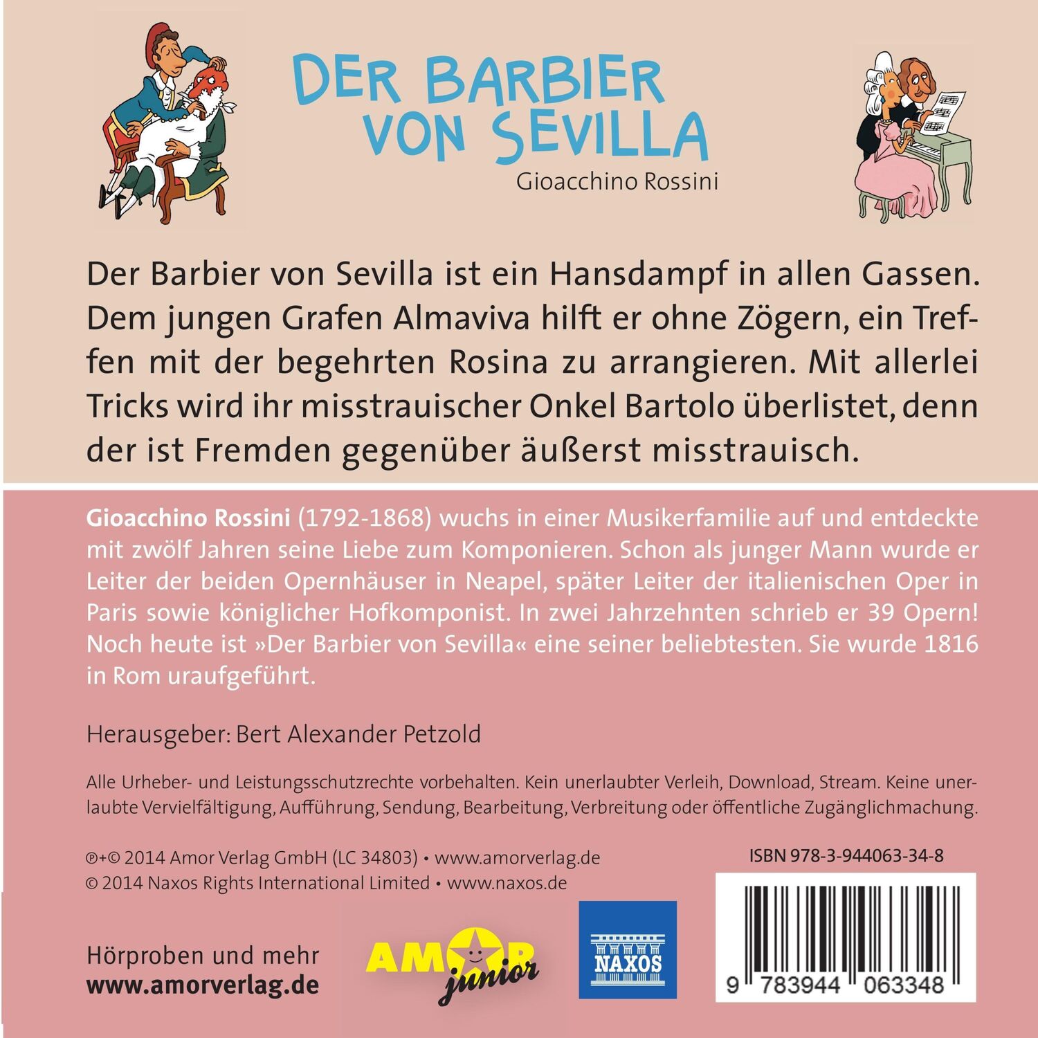 Rückseite: 9783944063348 | Der Barbier von Sevilla (ZEIT-Edition) | Melchert/Körber/Stoppa | CD