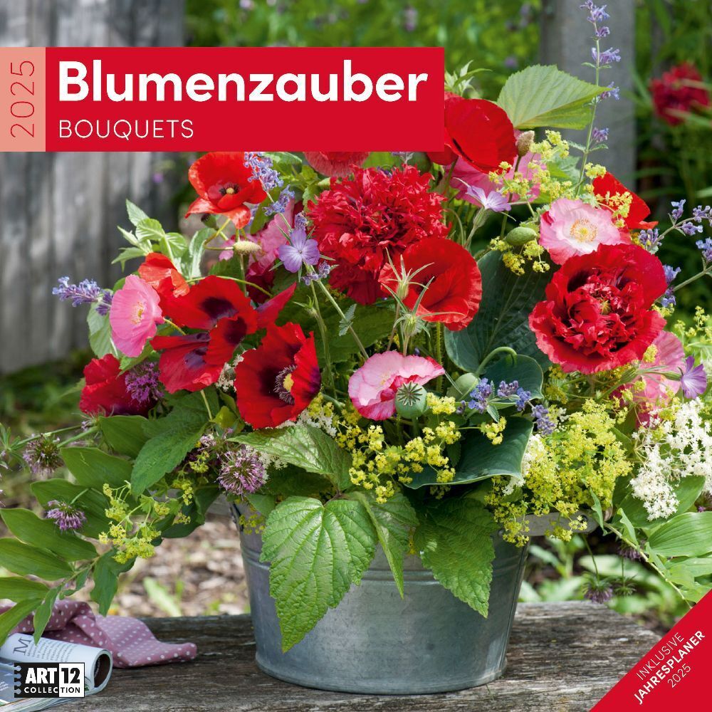 Cover: 9783838445007 | Blumenzauber Kalender 2025 - 30x30 | Ackermann Kunstverlag | Kalender