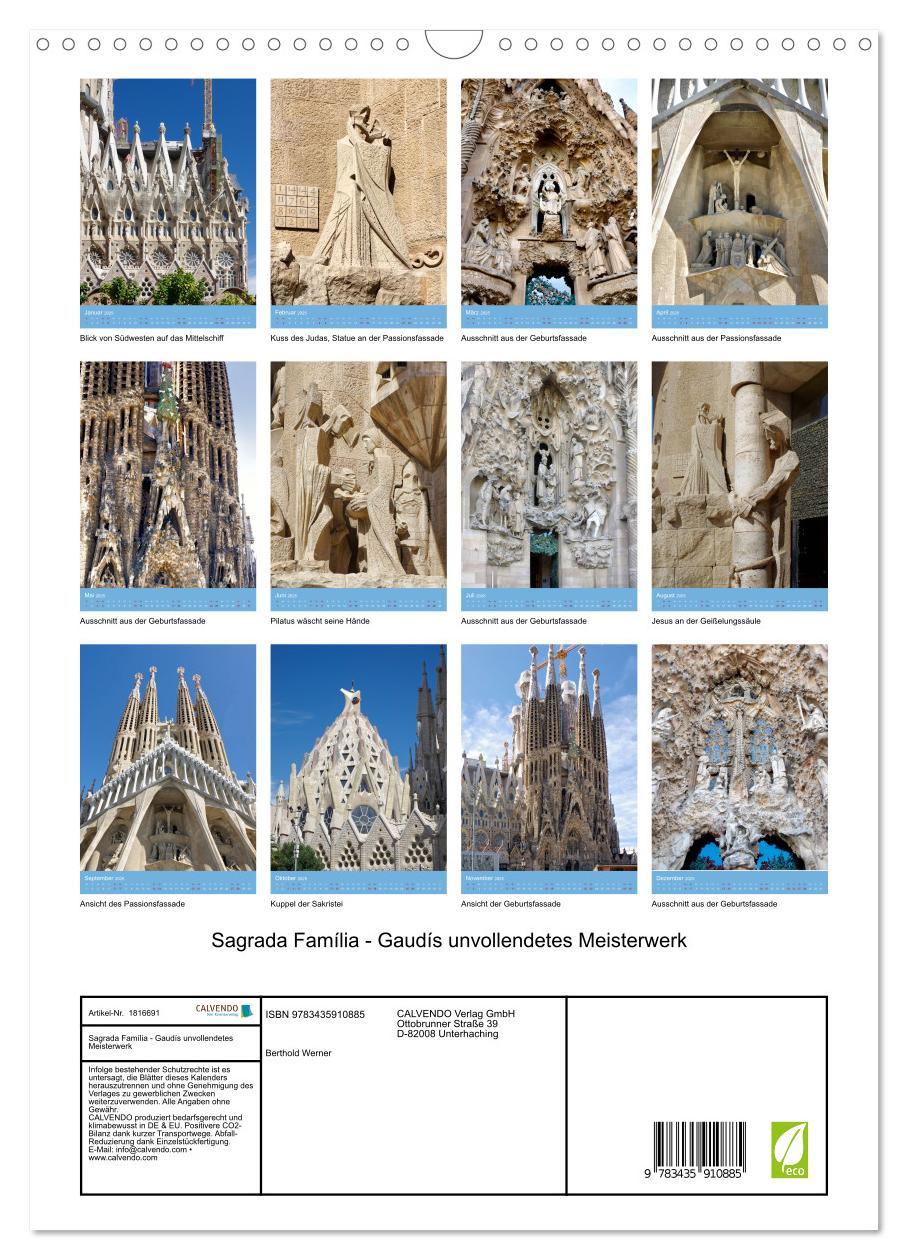 Bild: 9783435910885 | Sagrada Família - Gaudís unvollendetes Meisterwerk (Wandkalender...