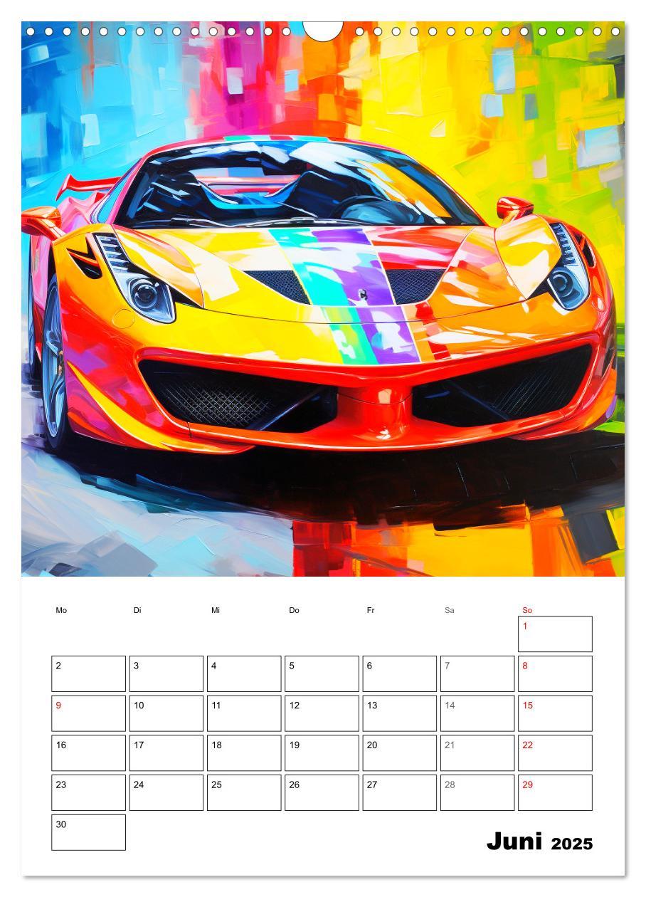 Bild: 9783435863266 | Sportauto Paintings (Wandkalender 2025 DIN A3 hoch), CALVENDO...