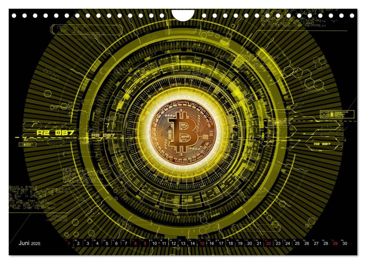 Bild: 9783435313884 | Bitcoins (Wandkalender 2025 DIN A4 quer), CALVENDO Monatskalender