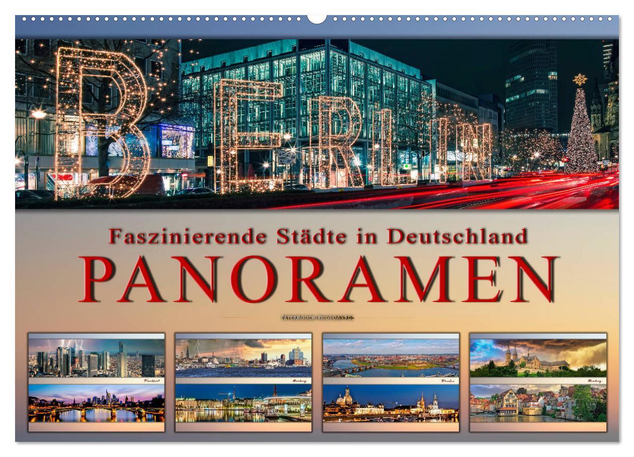 Cover: 9783435133697 | Faszinierende Städte in Deutschland - Panoramen (Wandkalender 2025...